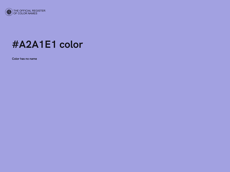 #A2A1E1 color image