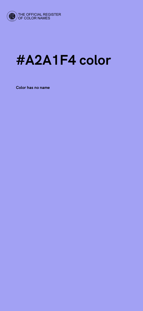 #A2A1F4 color image