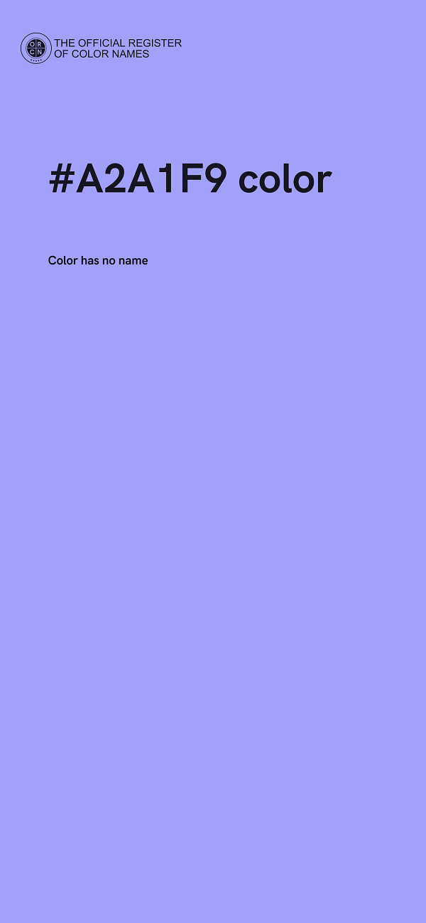 #A2A1F9 color image