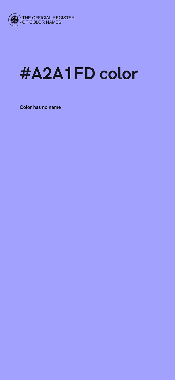 #A2A1FD color image