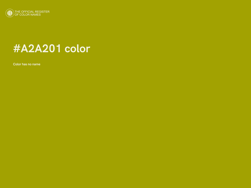 #A2A201 color image