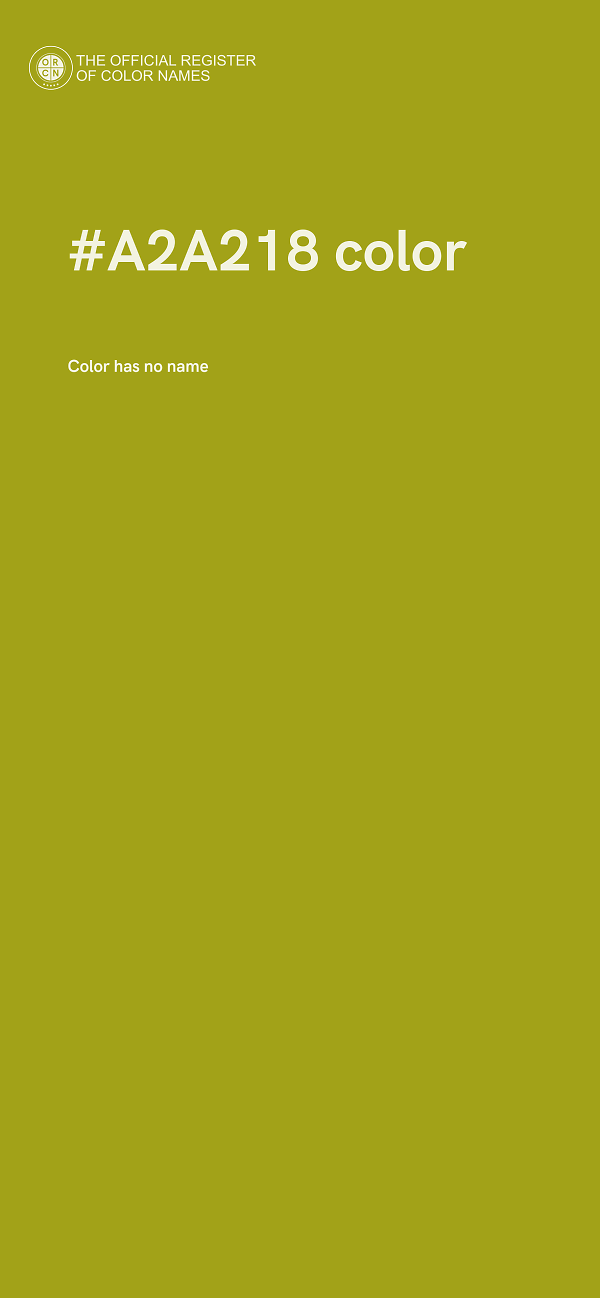 #A2A218 color image