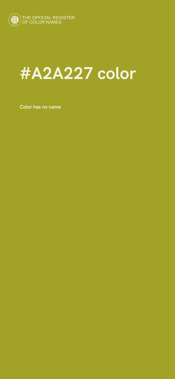 #A2A227 color image
