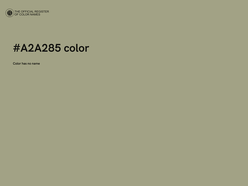 #A2A285 color image