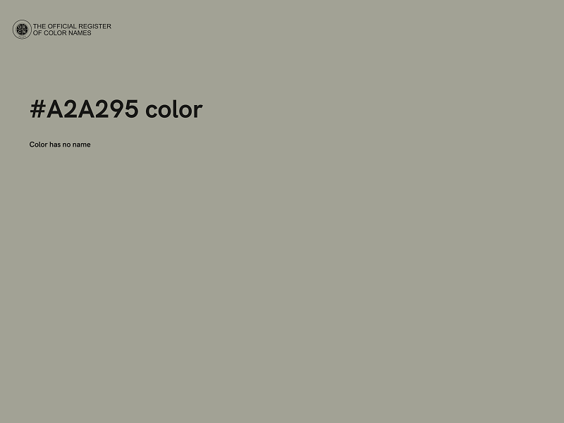 #A2A295 color image