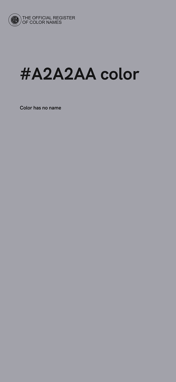 #A2A2AA color image