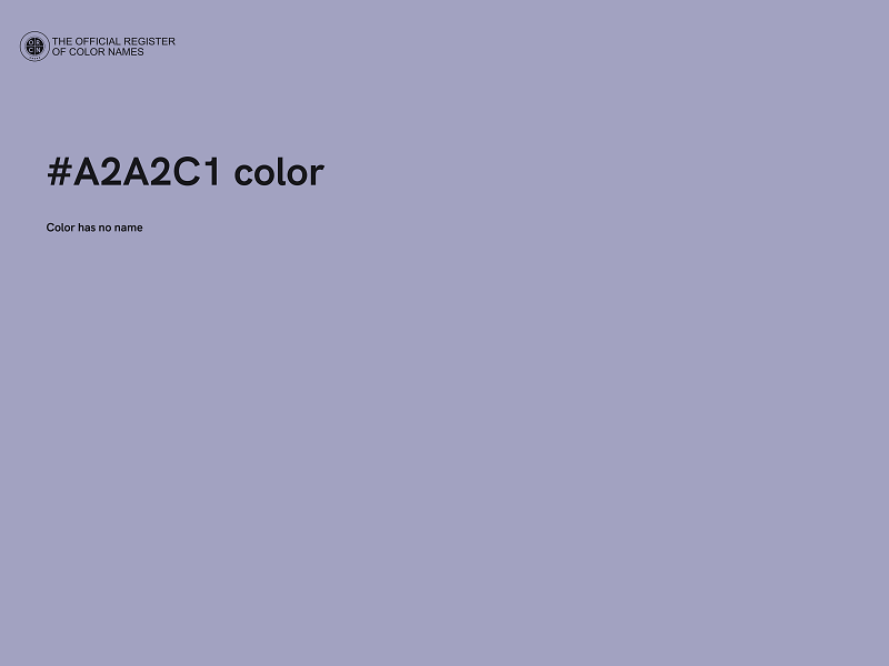 #A2A2C1 color image