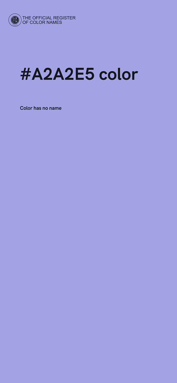 #A2A2E5 color image