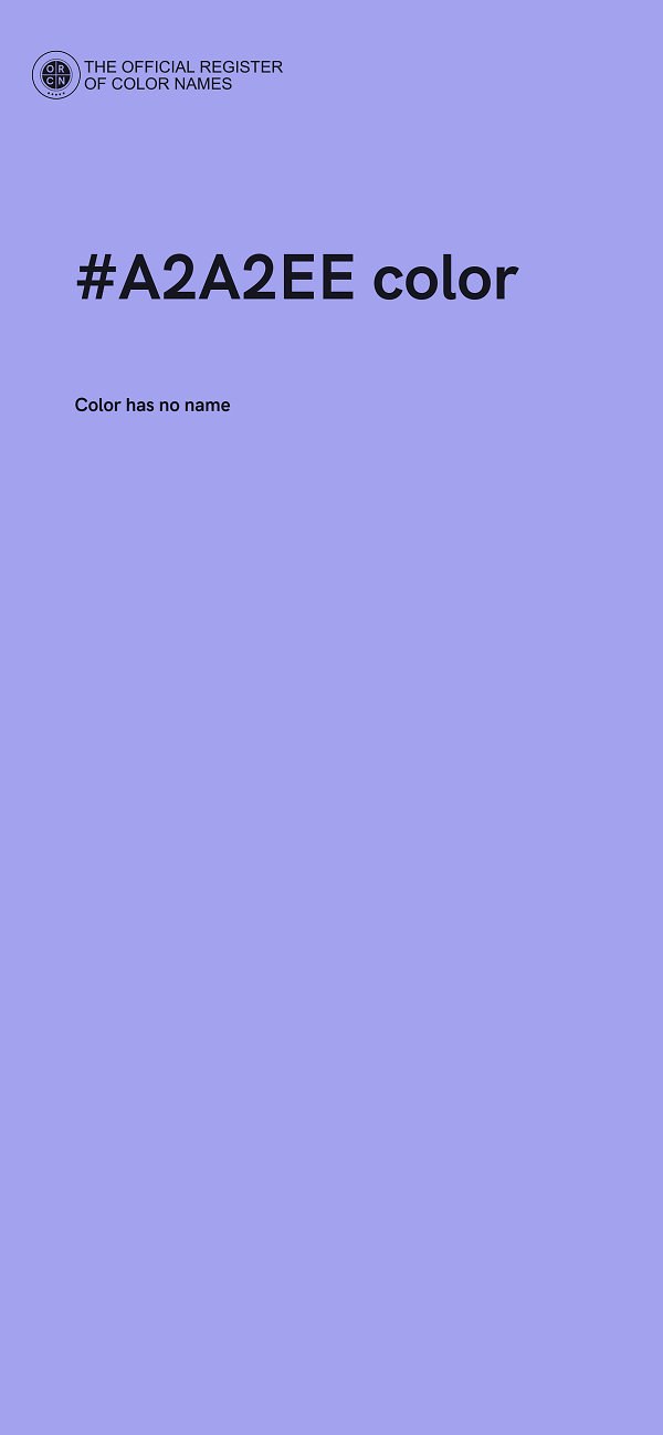 #A2A2EE color image