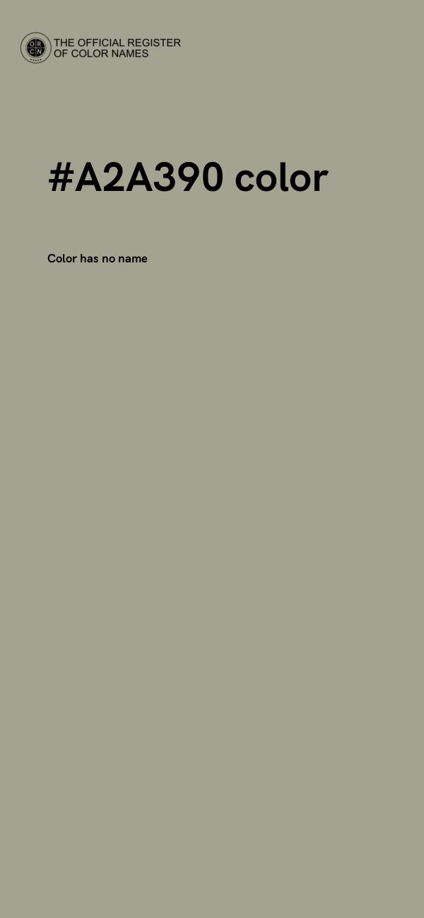 #A2A390 color image