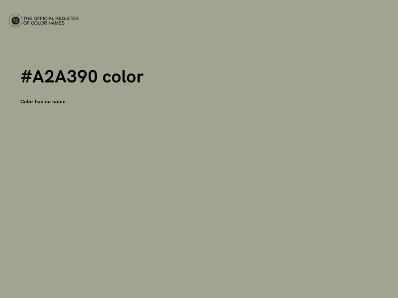 #A2A390 color image
