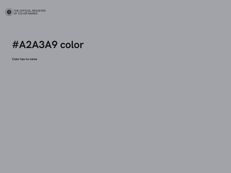 #A2A3A9 color image