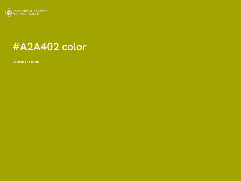 #A2A402 color image