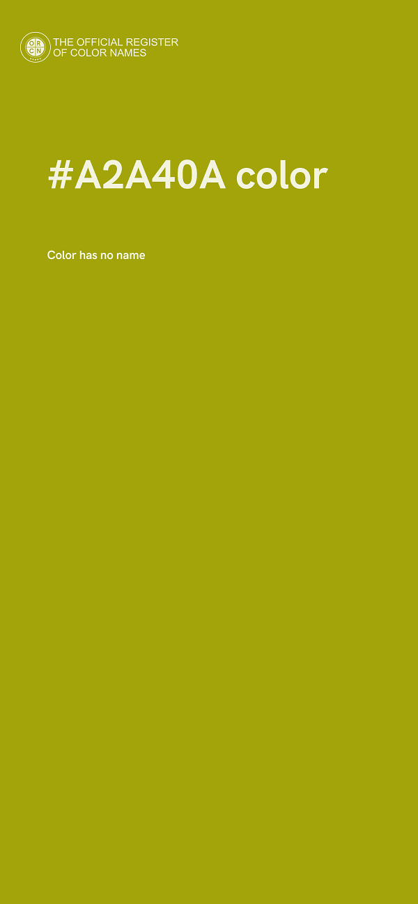 #A2A40A color image