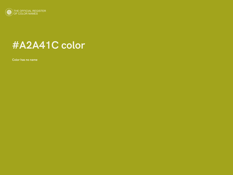 #A2A41C color image