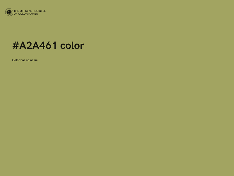 #A2A461 color image