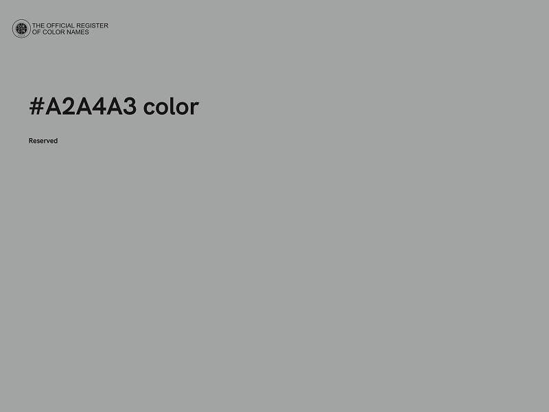 #A2A4A3 color image