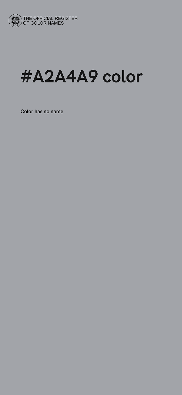 #A2A4A9 color image