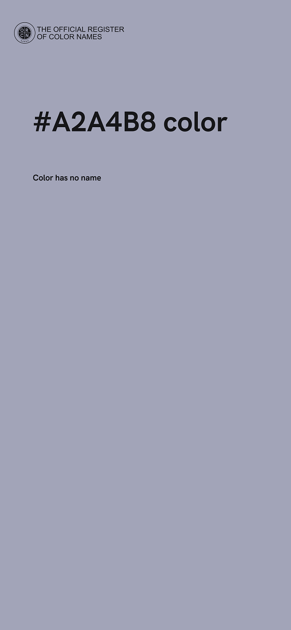 #A2A4B8 color image