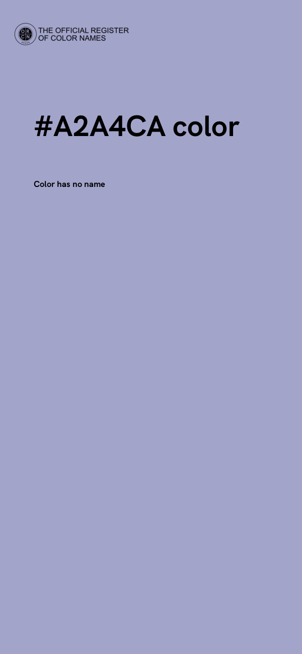 #A2A4CA color image