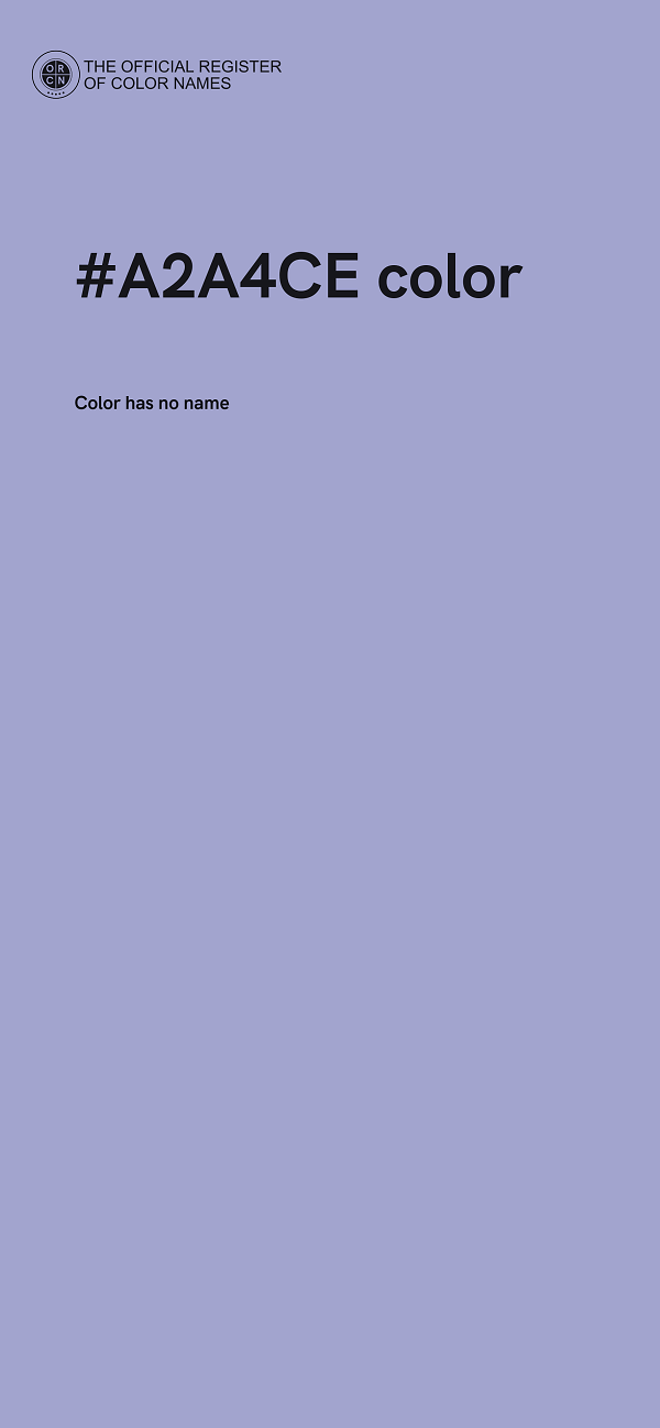#A2A4CE color image