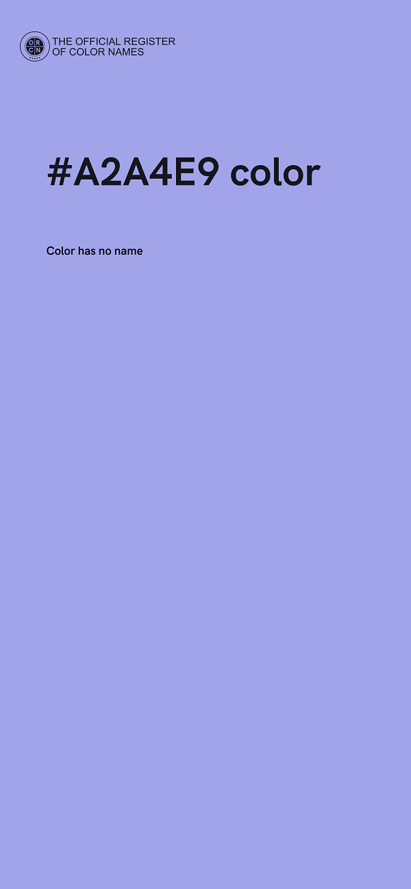 #A2A4E9 color image