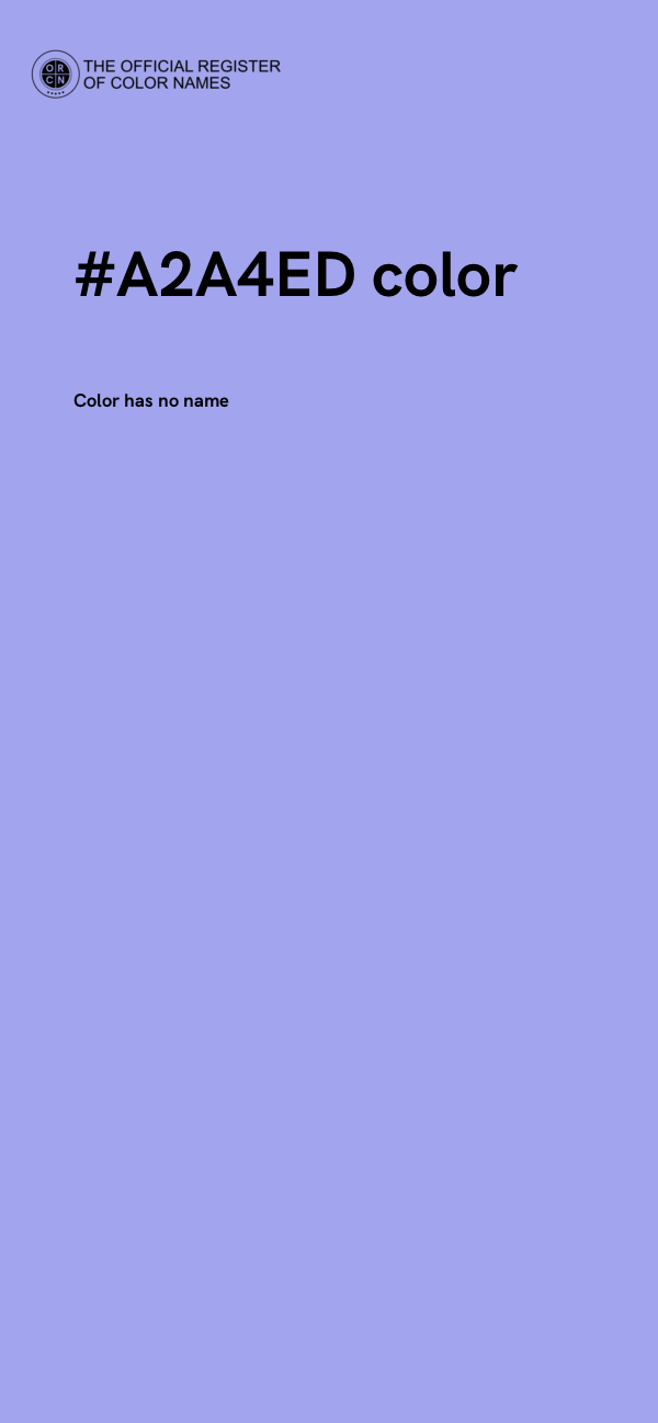 #A2A4ED color image