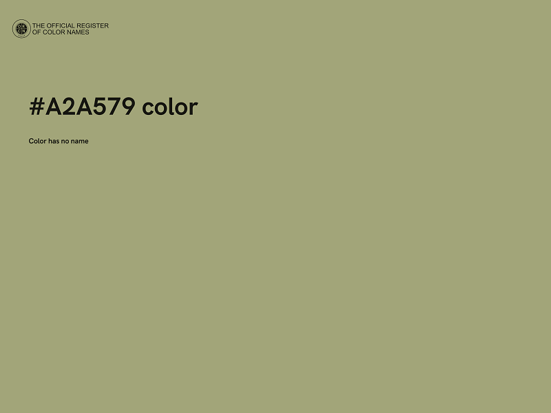 #A2A579 color image