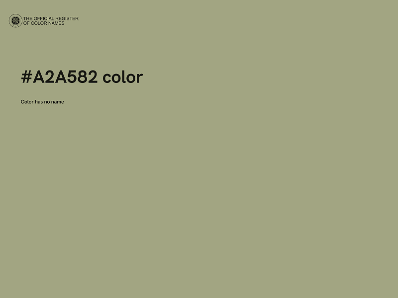 #A2A582 color image