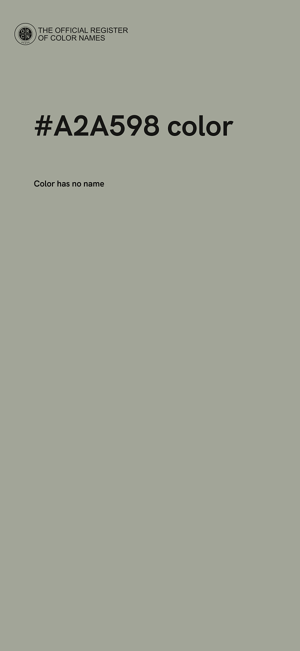 #A2A598 color image