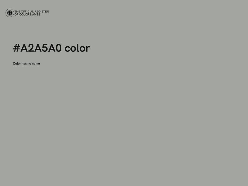 #A2A5A0 color image