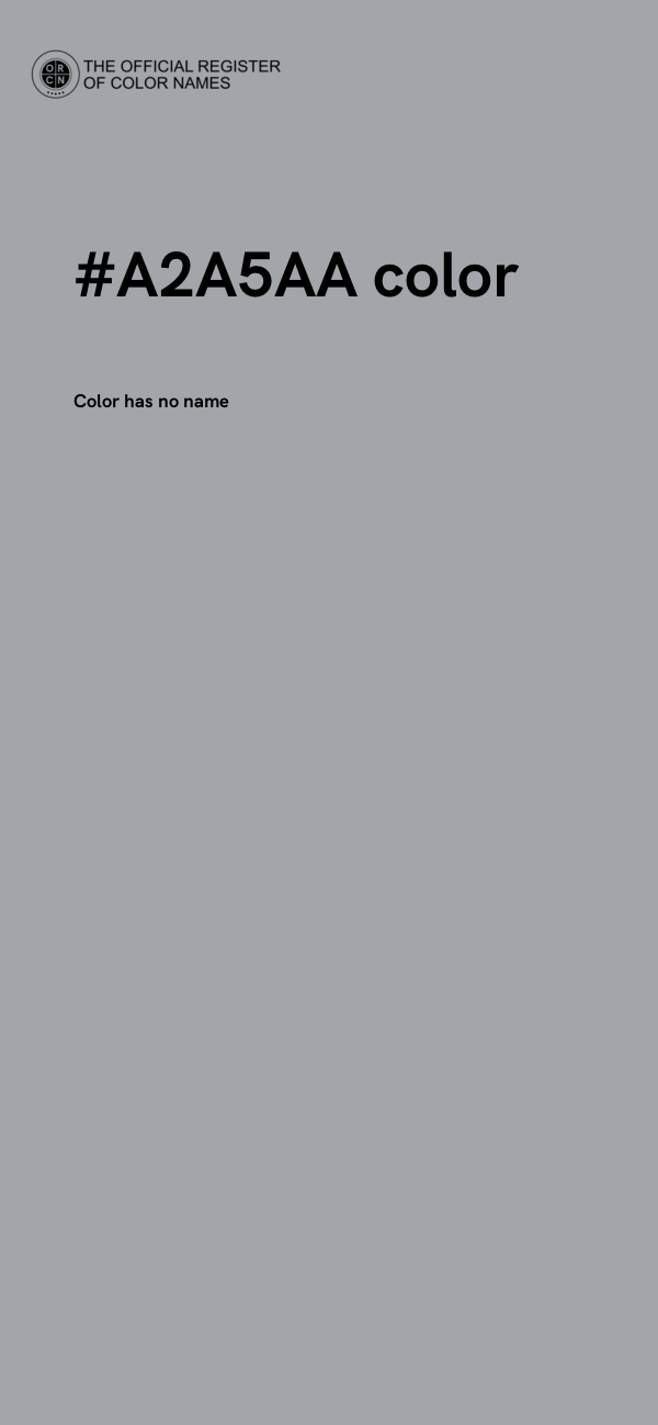 #A2A5AA color image