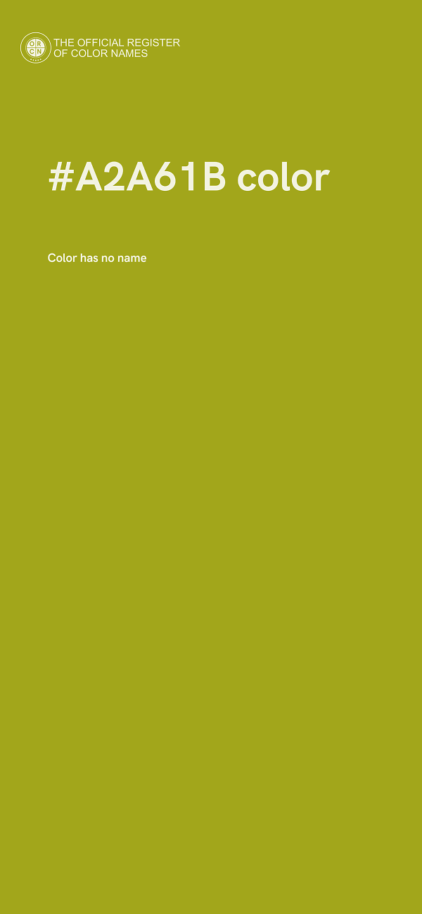 #A2A61B color image