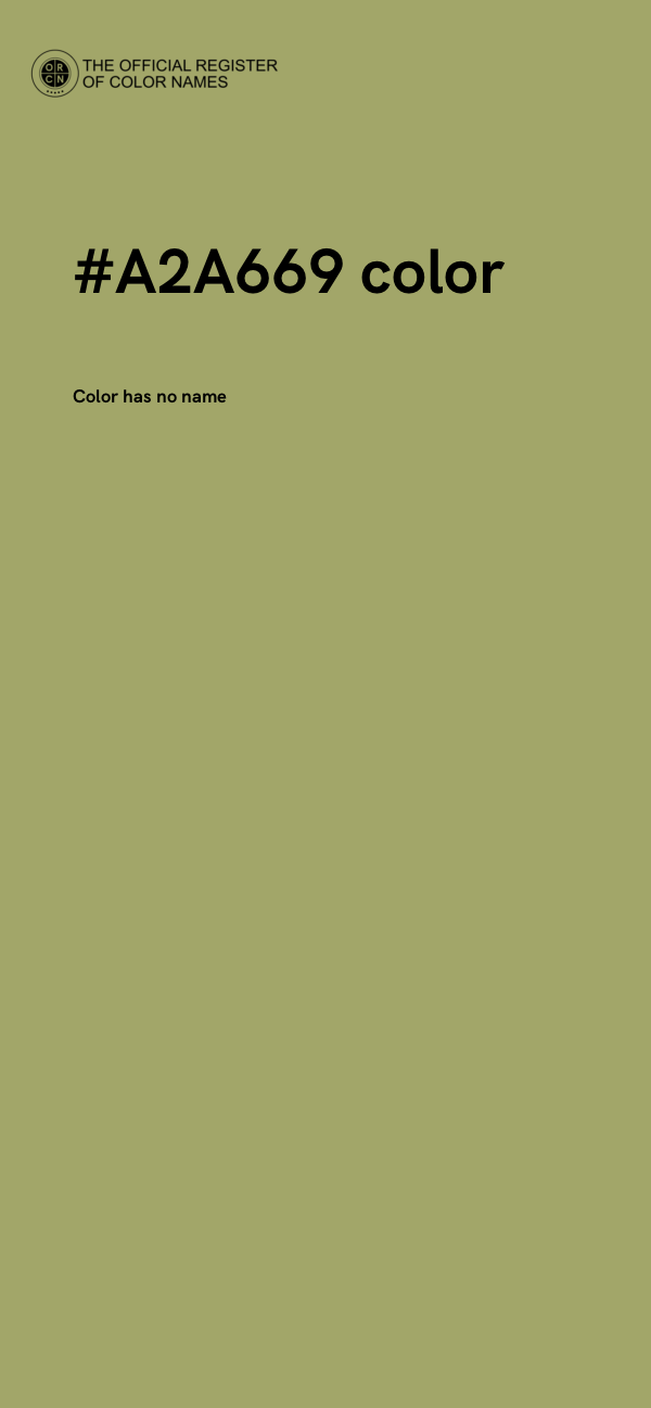 #A2A669 color image