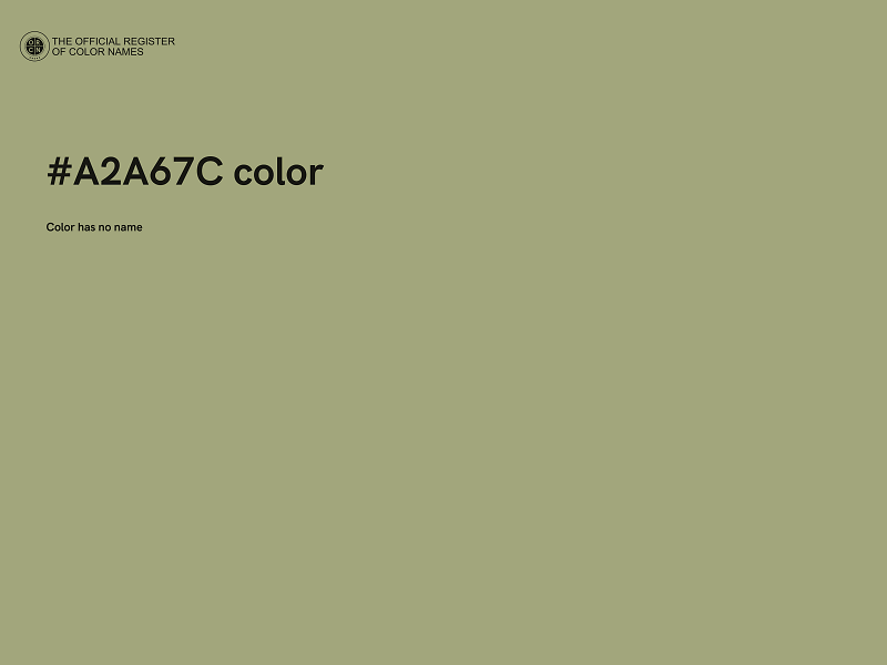 #A2A67C color image