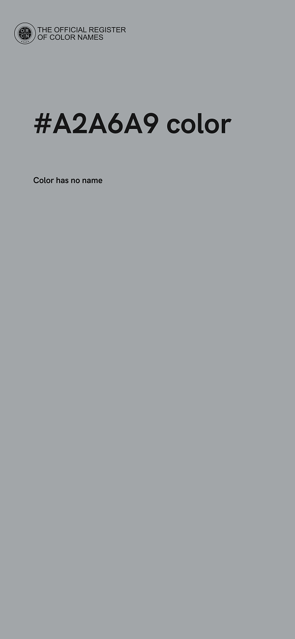 #A2A6A9 color image