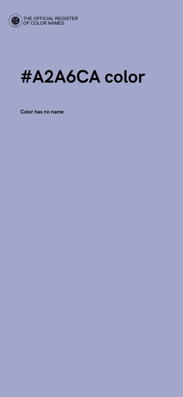 #A2A6CA color image