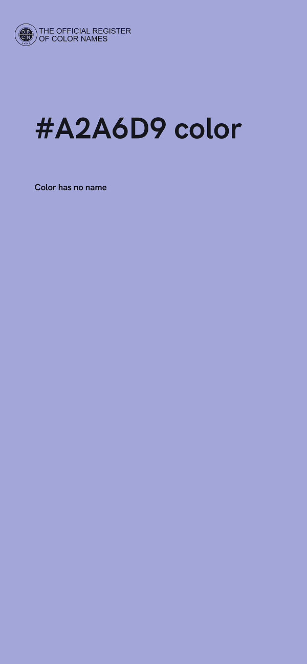 #A2A6D9 color image