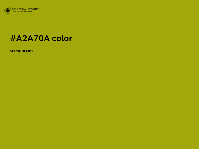 #A2A70A color image