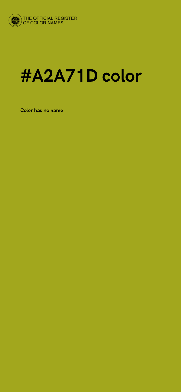 #A2A71D color image