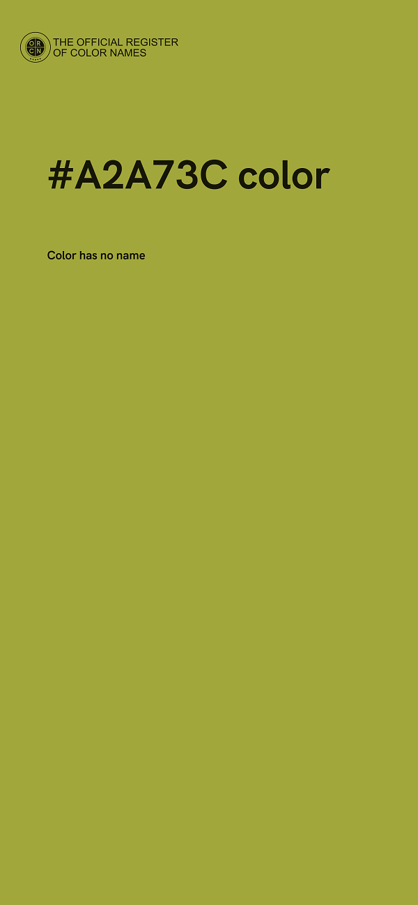 #A2A73C color image