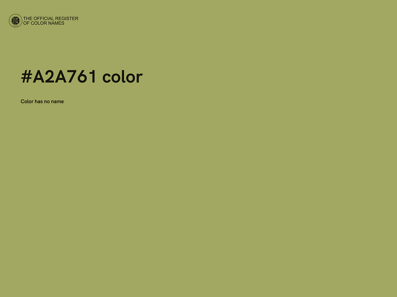 #A2A761 color image