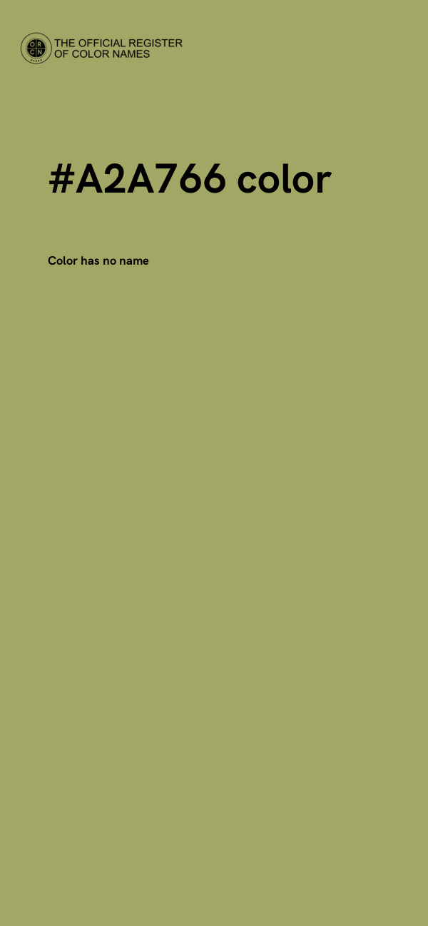 #A2A766 color image