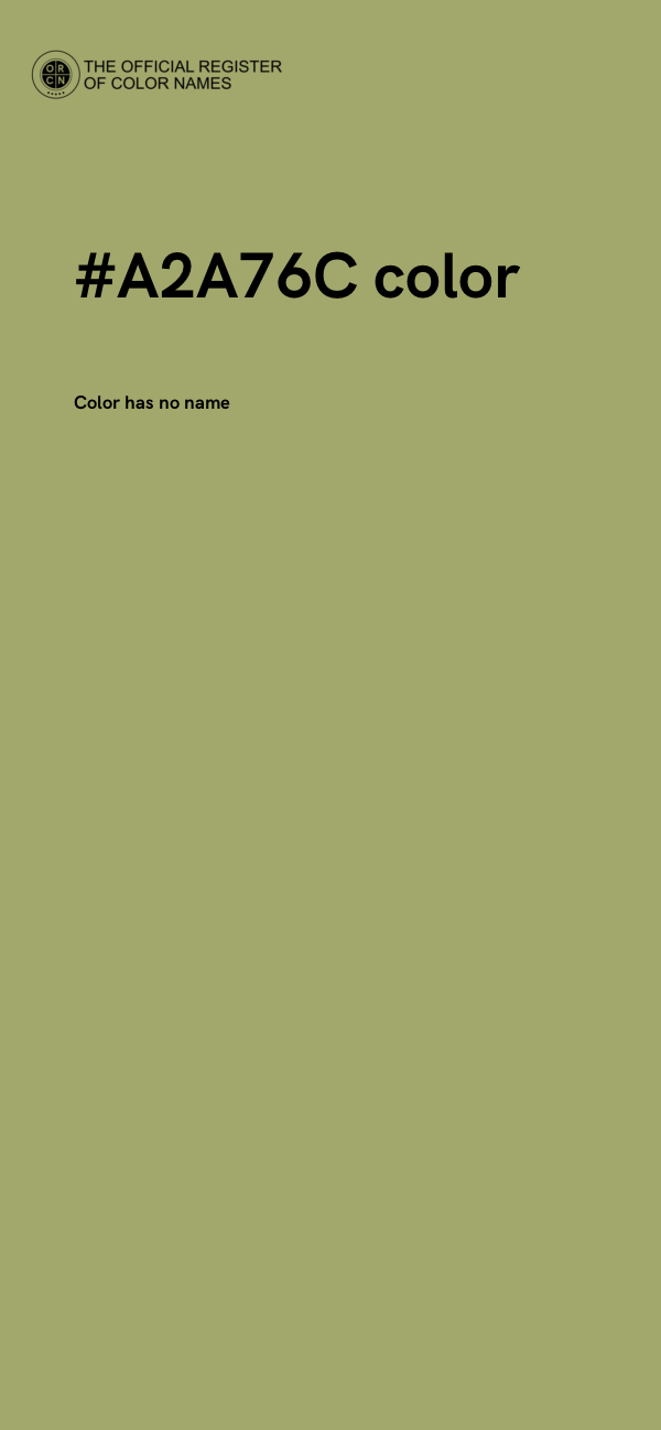 #A2A76C color image