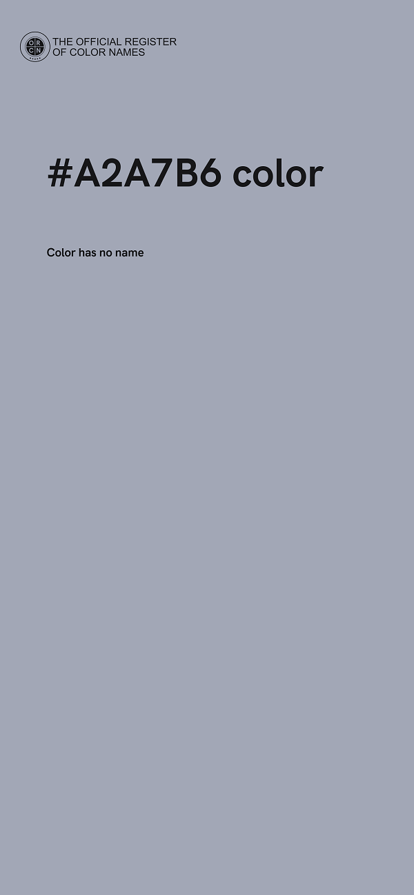 #A2A7B6 color image
