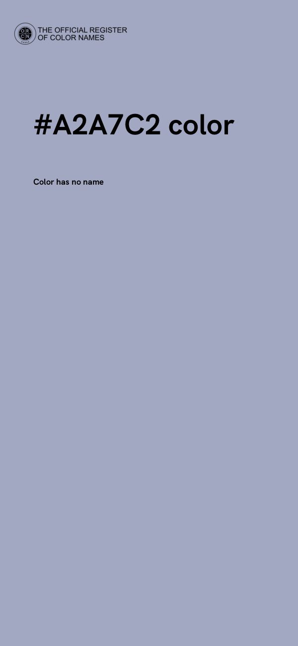 #A2A7C2 color image