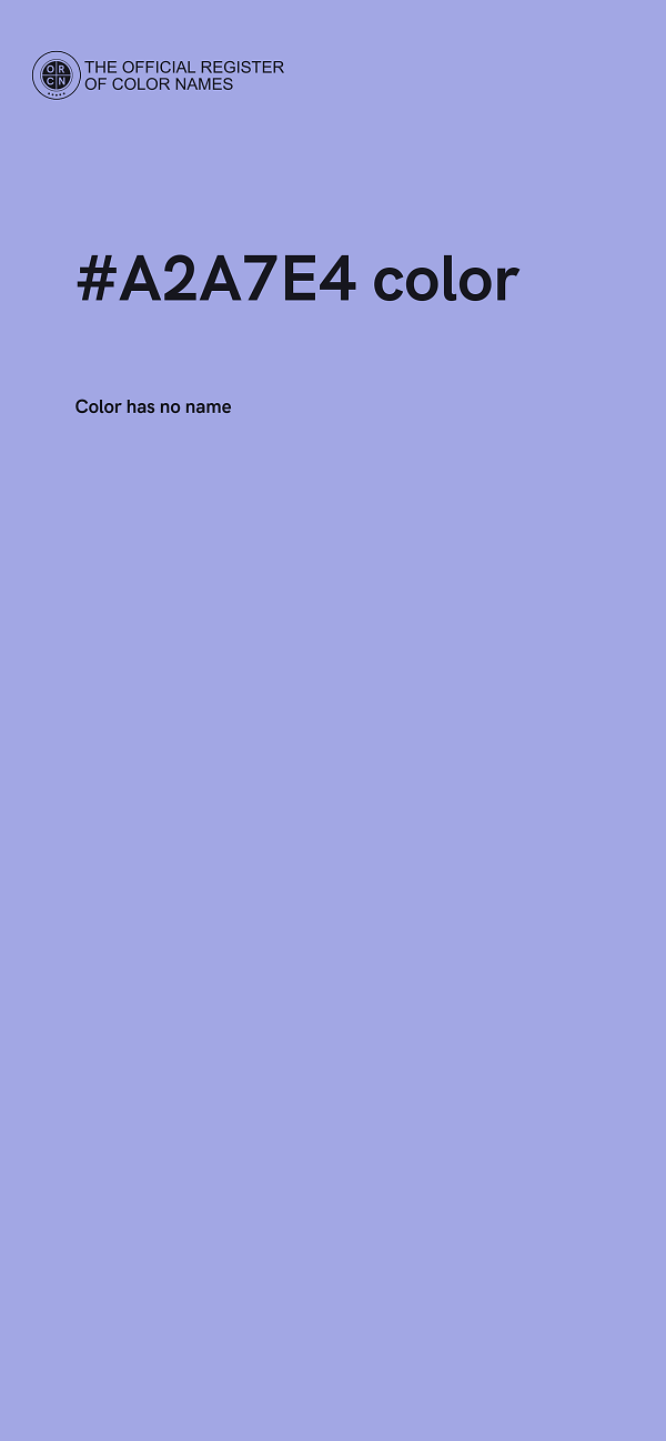 #A2A7E4 color image