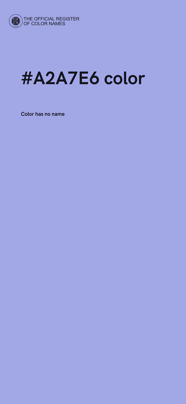 #A2A7E6 color image