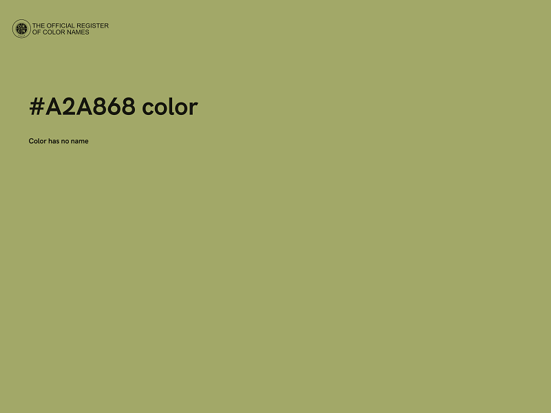 #A2A868 color image