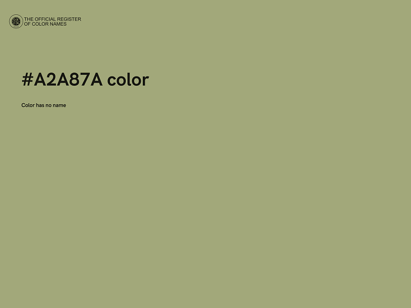 #A2A87A color image